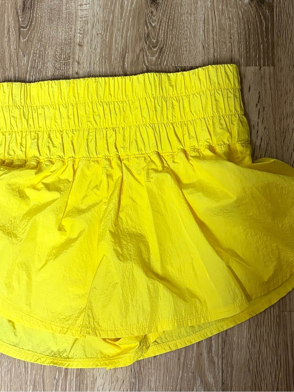FP Movement by Free People Bright Yellow Tiered Mini Skirt